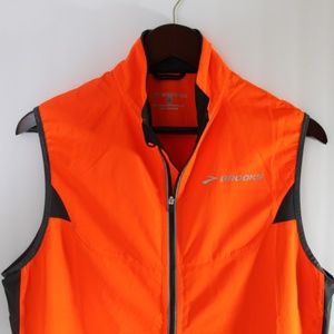 brooks running vest orange